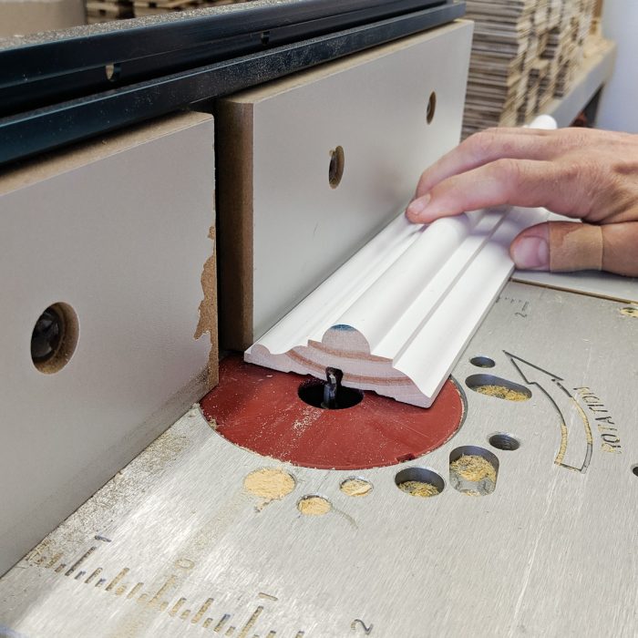 Routing sKLICK dovetail groove on Chair Rail