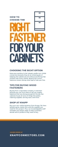 How To Choose the Right Fastener for Your Cabinets
